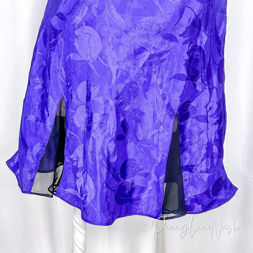 Vintage Victoria's Secret Gold Label Purple Slip Nightgown - Picture 10 of 10